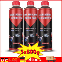 Líquido de restauración de faros de coche, reparador de polímero, lote de 3 unidades