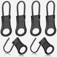 6pcs Replacement Zipper Pull Detachable Zipper Pull Tabs Metal Zipper Pull Extender Zipper Pull Repair Kit