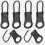 6pcs Replacement Zipper Pull Detachable Zipper Pull Tabs Metal Zipper Pull Extender Zipper Pull Repair Kit 1
