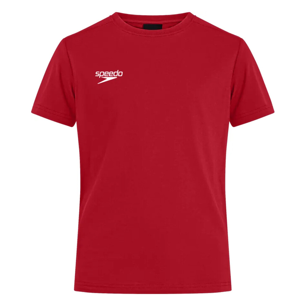 Speedo (M, Red) Mens Club Logo T-Shirt