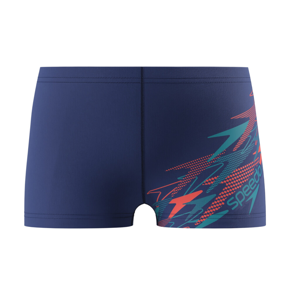 Speedo (13-14 Years, Blue) Boys Medley Logo Swim Shorts