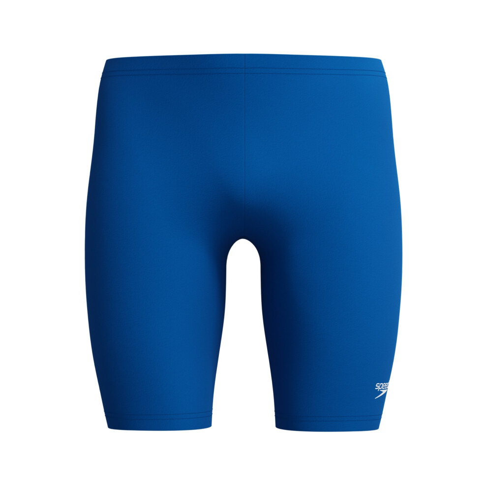 Speedo (3Xs, Blue) Mens Logo Endurance+ Jammer Shorts