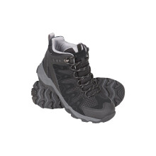 (6 UK, Jet Black) Mountain Warehouse Mens Rapid Suede Hiking Boots