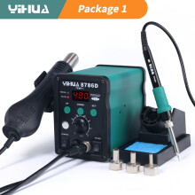YIHUA estación de soldadura de aire caliente 8786D 01, 220V EU, reparación de teléfonos y SMD