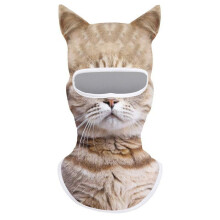 (B23) 3D Cat Animal Balaclava, Full Face Hood Ski Mask,Animal Face Cover for Skiing Motorcycle Motocross