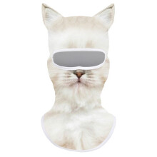 (B14) 3D Cat Animal Balaclava, Full Face Hood Ski Mask,Animal Face Cover for Skiing Motorcycle Motocross
