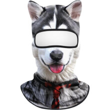 (C) 3D Cat Animal Balaclava, Polar Fleece Full Face Hood Mask, Ski Snowboard Motorcycle Motocross Hat