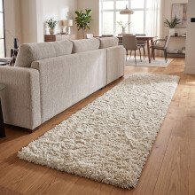 (Cream, 80 x 300 cm) Non-Slip Runner Rugs Bedroom Living Room Door Mats