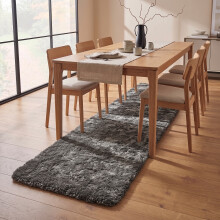 (80x300 cm (2ft 6in x 10ft)- Extra Large Runner Rug/ Carpet, Grey Rugs) Extra Large Shaggy Rugs Living Room Rug Carpet Mat