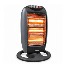 Geepas 1200W Halogen Heater Portable Instant Heating 3 Heat Settings