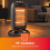 GEEPAS Geepas 1200W Halogen Heater Portable Instant Heating 3 Heat Settings 5