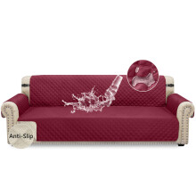 Granbest Waterproof Oversized Sofa Cover 4 Seater Non-Slip Extra Large Sofa Slipcover with Elastic Straps, Washable Sofa Protector for Kids, Pets, Dog