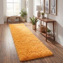 (80 x 300 cm (2 ft 6" x 10 ft), Yellow) Extra Large Rug Soft Shaggy Living Room Carpet Mat