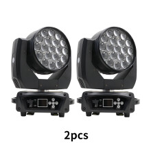 DMX 19x15W RGBW Zoom Beam Moving Head -ammottava lavavalaisin kuljetuskotelolla