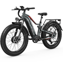 Freesky Eurostar-Turbo-M-410 Electric Bike, Gray