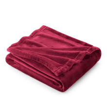 Bedsure GentleSoft Fleece Blanket Twin Size Red - 300GSM Lightweight Plush Fuzzy Cozy Soft Warm Blanket for Bed, Sofa, Couch, Travel, Camping, 60x80 i
