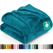 Utopia Bedding Soft Fleece Bed Blanket Twin Size Turquoise (60x80 Inch)