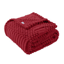 Lussena Red Throw Blanket - Soft & Fluffy Fleece, Cute & Aesthetic, Perfect for Sofa, Couch, Chair, Bed, Living Room & Bedroom, All-Season Use, Plush