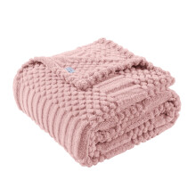 Lussena Pink Throw Blanket - Soft & Fluffy Fleece, Cute & Aesthetic, Perfect for Sofa, Couch, Chair, Bed, Living Room & Bedroom, All-Season Use, Plush