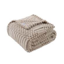 Brown Throw Blanket - Soft & Fluffy Fleece, Neutral Tan Color, Cute & Aesthetic, Perfect for Sofa, Couch, Chair, Bed, Living Room & Bedroom, All-Seaso
