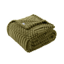 Lussena Green Throw Blanket - Soft & Fluffy Fleece, Cute & Aesthetic, Perfect for Sofa, Couch, Chair, Bed, Living Room & Bedroom, All-Season Use, Push