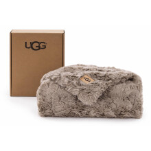 UGG Adalee Throw Blanket for Bed, Faux Fur Blanket, 50" x 70", Brown