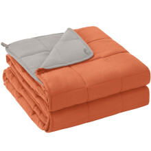 yescool Weighted Blanket for Adults 10lbs Twin Size, 48" x 72", Orange