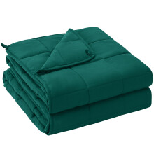 yescool Weighted Blanket for Adults 10lbs Twin Size, 48" x 72", Green
