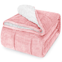 yescool Weighted Blanket for Adults (15 lbs, 60" x 80", Hot Pink) Heavy Blanket for Sleeping Perfect for 140-160 lbs, Queen Size Breathable Blanket wi