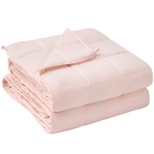 yescool Weighted Blanket for Adults 15lbsTwin Size, 48" x 72", Pink