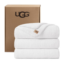 UGG Whitecap King Blanket, Plush Fleece, 110" x 90", White