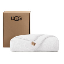 UGG Whitecap Twin Blanket, Plush Fleece, 66" x 90", White