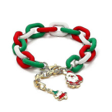 Christmas Acrylic Bracelet Women Handmade Christmas Bracelet Christmas Series