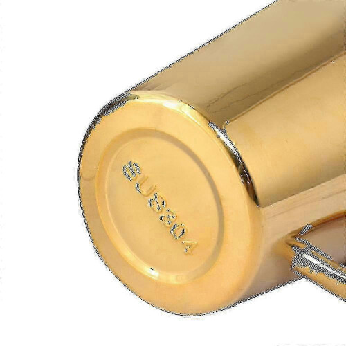 300ml Stainless Steel Coffee Cup with Carry Handle - Gold 2