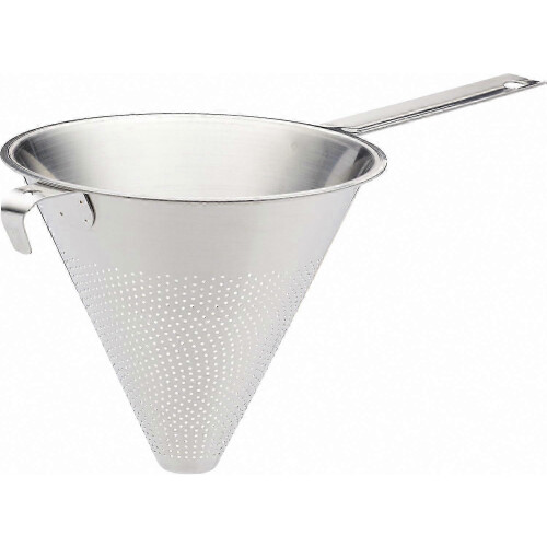 Konisk sil med store hull, rustfritt stål, 17,5 cm, Chinois-stil