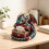 Dragon Tissue Box DIY Sewing Project Quilted Patchwork Craft Tissue Holder for Desk, Shelf, or Study Display Use Multicolor 5