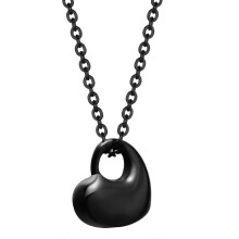 Collares con colgante de urna en forma de corazón pequeño, de acero inoxidable, hechos a mano, duraderos, para mascotas.