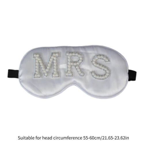 Brudögonmask för möhippa Sömnmask för bröllop Juvelpärlor Bröllopsögonmask 2