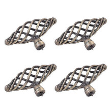 4-Pack Alloy Bird Cage Design Drawer Knobs, Patina Finish for Cabinet, Wardrobe, Furniture