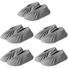 pares de cubrezapatos de tela de malla reutilizables para interiores (estilo adulto)