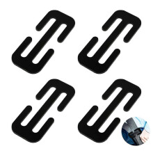 4 Pack Car Seat Belt Clip Adjuster Metal Belt Locking Clip Seat Belt Edition 0816