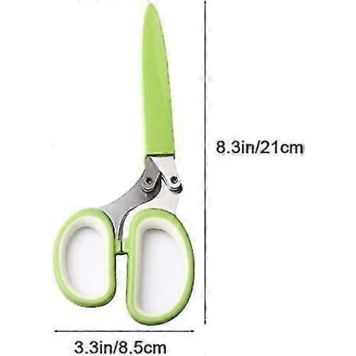 Cive, Spice Scissors, Garlic Scissors, 5 Blade Scissors Herb Scissors Kitchen Scissors Food Scissors Multifunctional Kitchen Scissors S 1