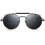 Steampunk-stil runde vintage polariserte solbriller retro briller 2