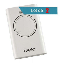 Télécommande FAAC XT2 868 SLH noire, lot de 2 - Blanche