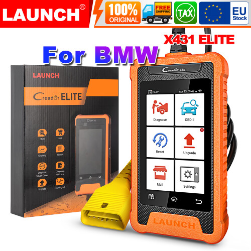 LAUNCH X431 ELITE 2026, OBD2 bidirectionele scanner, ECU codering, voor BMW en MINI