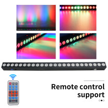 LED-valopalkki 24x12W RGBW segmenttikontrollilla, Remote 4in1, 8pcs