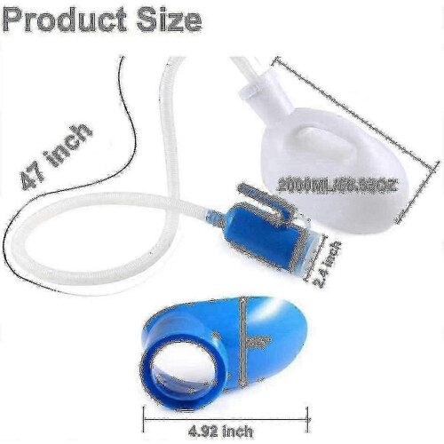 Bouteille à urine portable épaisse 2000 ml pour urgence 1