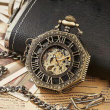 Balance Ă chiffres romains, montre de poche vintage, cadeau, accessoire de mode Ă suspendre aux vĂŞtements