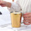 300-ml-Edelstahl-Kaffeebecher mit Tragegriff – Gold 5
