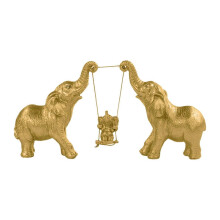 Elefantenstatue, Tierskulptur, Geschenk, Kunstwerk, Sammlerstück, Tischdekoration, Harz